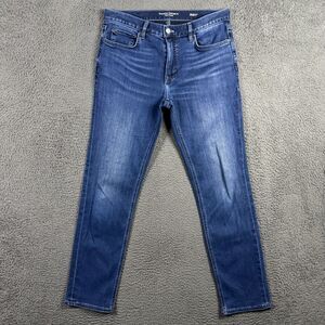 Banana Republic Jeans Mens 32x32 Blue Slim Fit Traveler Stretch Dark Wash Denim